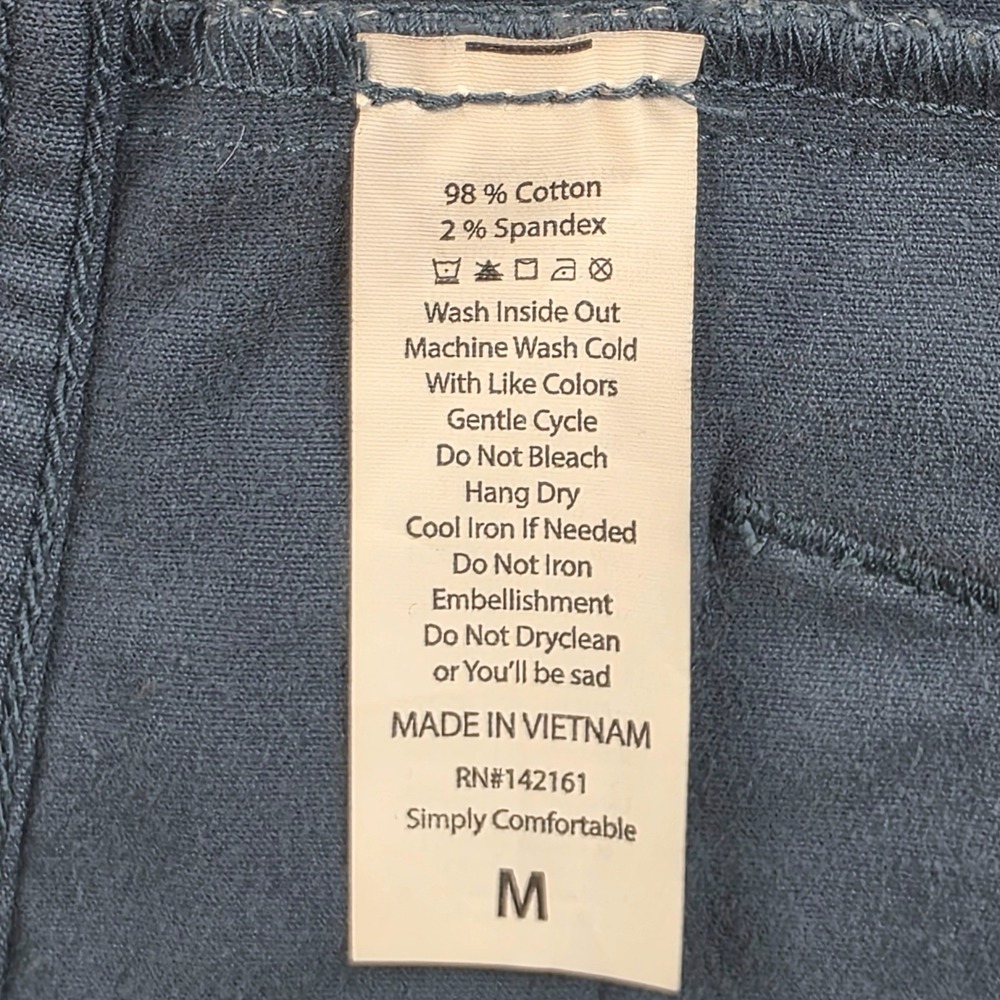 LuLaRoe Jaxon Denim Jacket Women Blue Gray Casual Stretch Button Front Medium - Picture 5 of 6